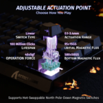 Ігрова клавіатура ATTACK SHARK X68 HE Rapid Trigger Keyboard Magnetic Switch — фото 4