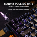 Ігрова клавіатура ATTACK SHARK X68 HE Rapid Trigger Keyboard Magnetic Switch — фото 3