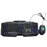 Дротовий ігровий комплект (клавіатура + миша) Rii RK100+ / RK900+ Gaming Combo
