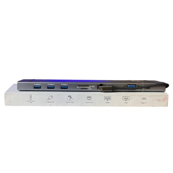 Багатофункціональний хаб-докінг-станція Type-C 10 в 1 (USB Type-C Hub Station) — фото 2