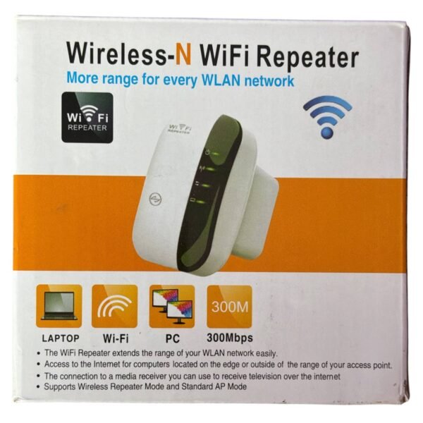 Бездротовий підсилювач Wi-Fi сигналу Wireless-N WiFi Repeater (300 Мбіт/с)